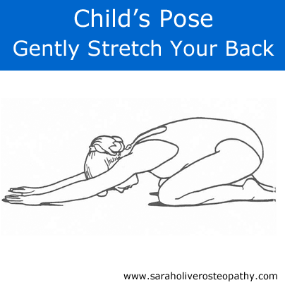 Childs Pose Back Stretch