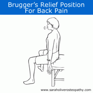 Bruggers Relief Position for back pain relief and better posture
