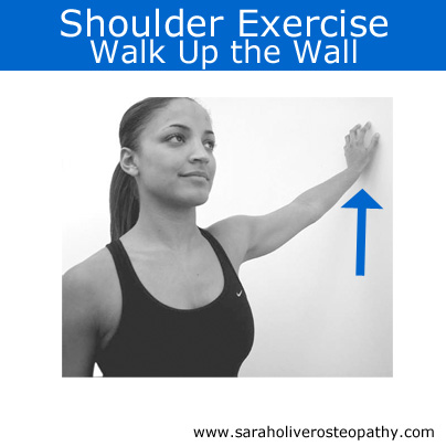 Shoulder Stretch, Walk up Wall
